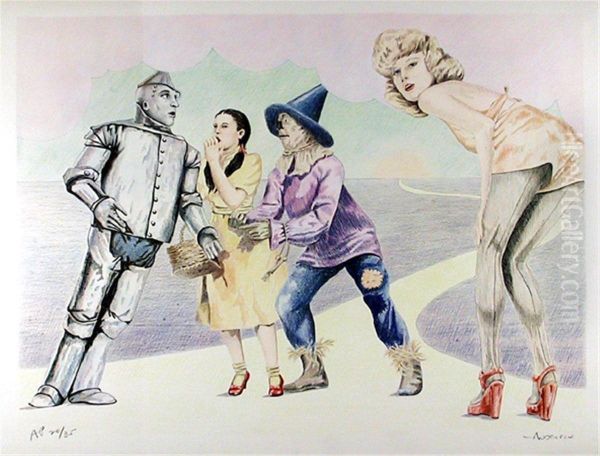 Wizard Of Oz Oil Painting by Robert Anderson