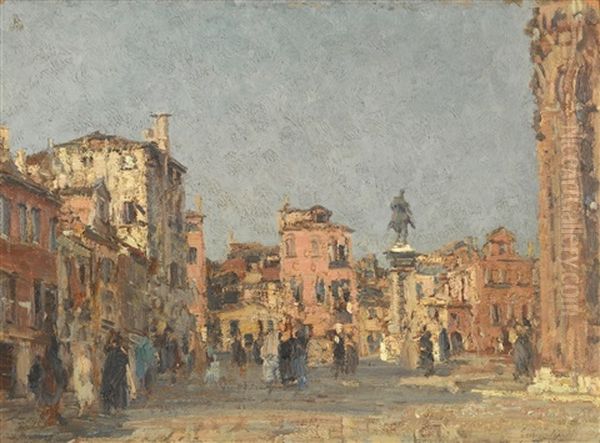 Piazza San Giovanni, Venice Oil Painting by Emma Ciardi