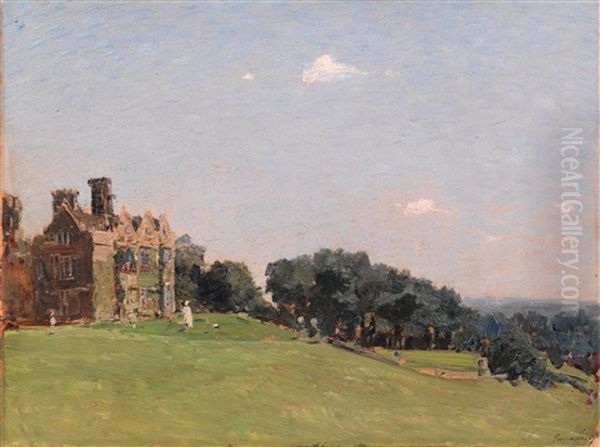 Chilham Castle In Kent Oil Painting by Emma Ciardi