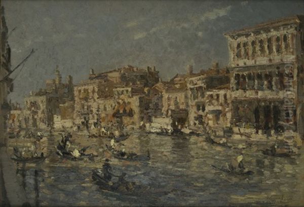 Canal Grande Oil Painting by Emma Ciardi