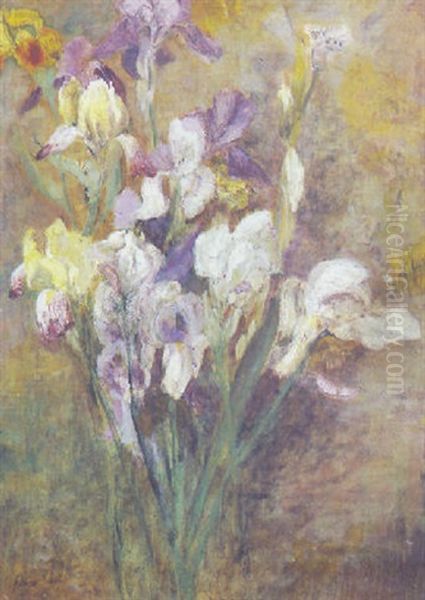 Vaso Di Fiori Oil Painting by Emma Ciardi