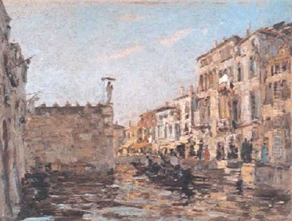 Canale Della Misericordia Oil Painting by Emma Ciardi