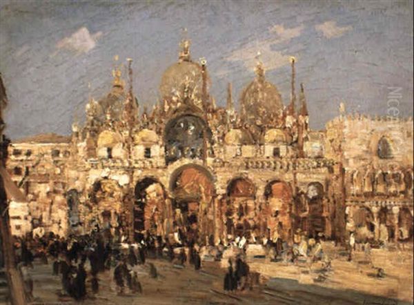 San Marco Oil Painting by Emma Ciardi