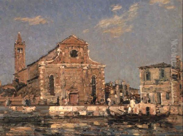 Church Of Santa Maria Maggiore Oil Painting by Emma Ciardi