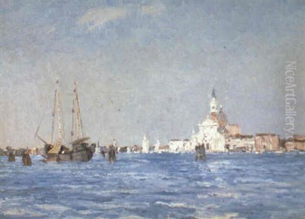 L'isola Di San Giorgio, Venice Oil Painting by Emma Ciardi