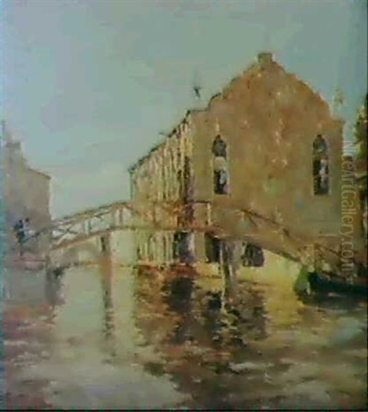 Rio Della Misericordia Oil Painting by Emma Ciardi