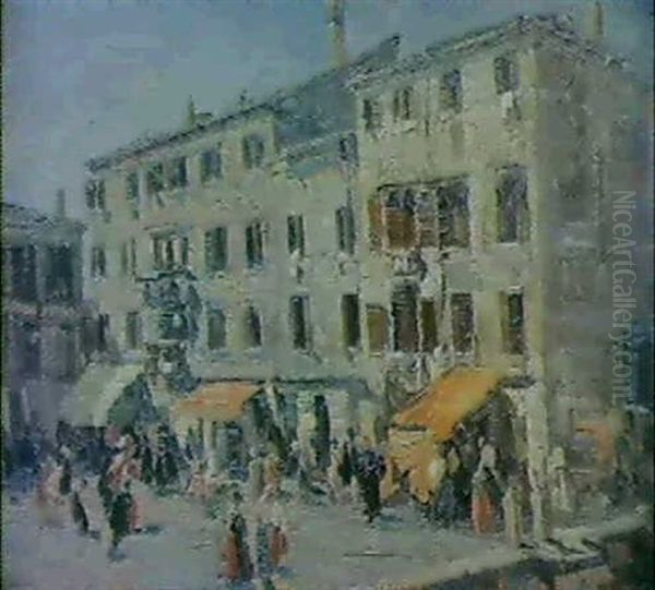 Campiello Veneziano Oil Painting by Emma Ciardi