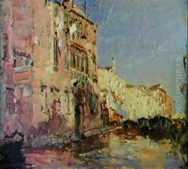 Canale A Venezia Oil Painting by Emma Ciardi