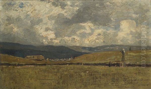 Nubi Sulle Colline Oil Painting by Guglielmo Ciardi