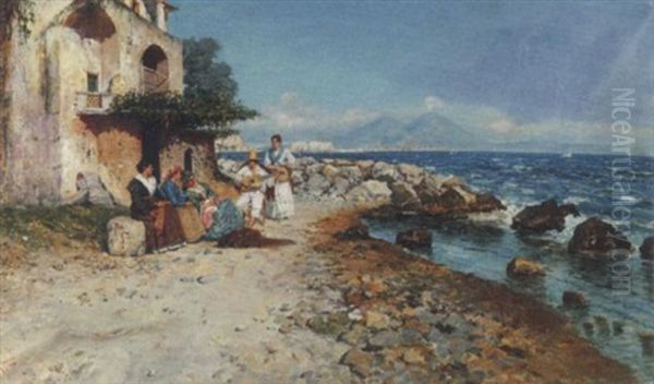 Napoli, Serenata Nel Golfo Oil Painting by Carmine Ciardiello