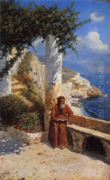 Amalfi Dai Cappuccini Oil Painting by Carmine Ciardiello