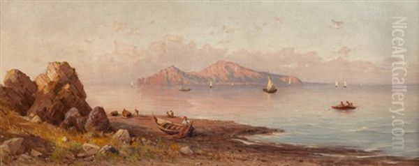 A View Of Capri by Henryk Cieszkowski