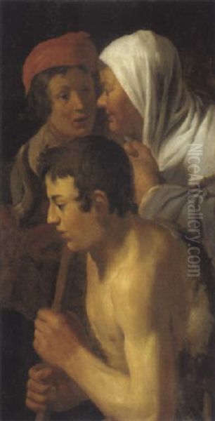 L'adorazione Dei Pastori, Frammento Oil Painting by Antonio Cifrondi