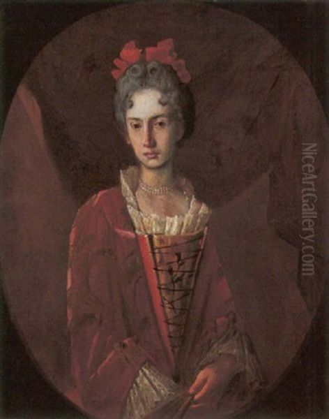 Ritratto Di Dama Oil Painting by Antonio Cifrondi