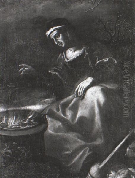 Allegorie De L'hiver Oil Painting by Antonio Cifrondi