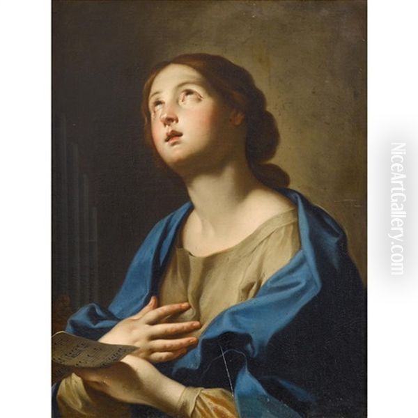 Saint Cecelia Oil Painting by Carlo Cignani