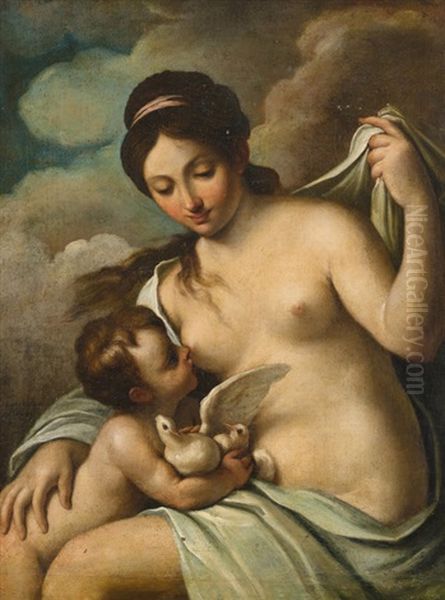 Venus Und Cupido Oil Painting by Carlo Cignani