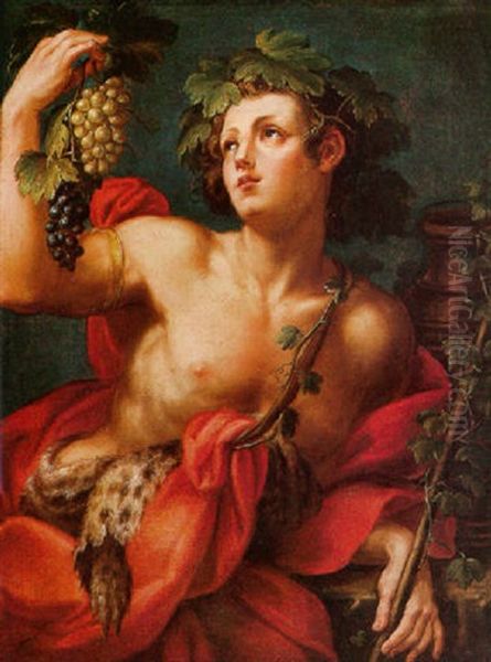 Bacchus Oil Painting by Carlo Cignani