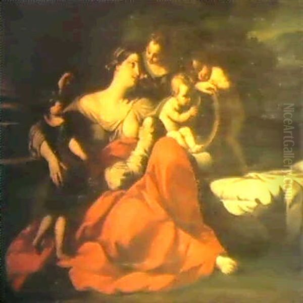 An Allegory Of The Five Senses Oil Painting by Carlo Cignani