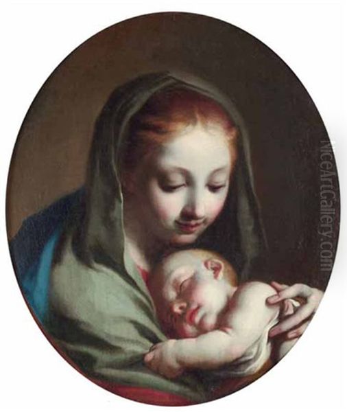 Madonna Con Il Bambino Oil Painting by Giambettino Cignaroli