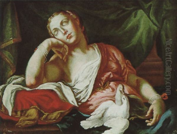 Venere Che Dorme Oil Painting by Giambettino Cignaroli