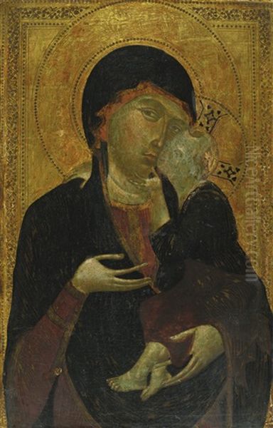 Madonna And Child Oil Painting by  Cimabue (Giovanni Gualtieri)