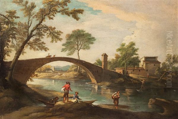 Paesaggio Oil Painting by Giovanni Battista Cimaroli