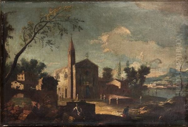 Caprice Venitien Oil Painting by Giovanni Battista Cimaroli