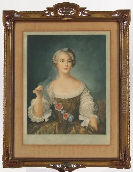 Portrait Of Madame Sophie After Nattier Oil Painting by William Anderson