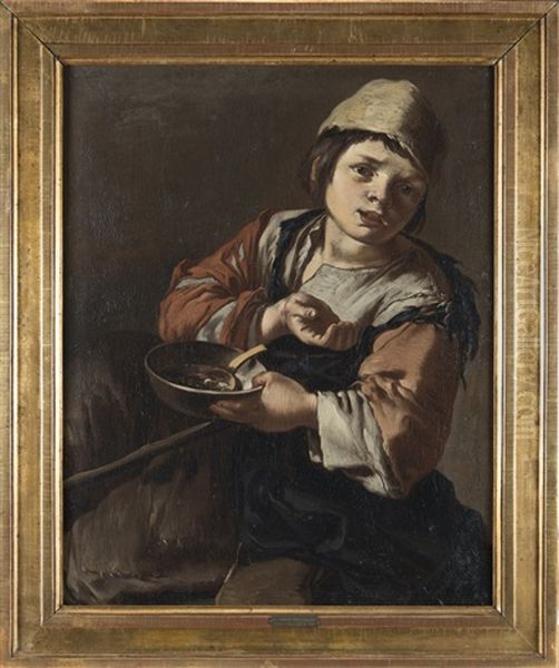 Piccolo Mendicante Oil Painting by Giacomo Francesco Cipper