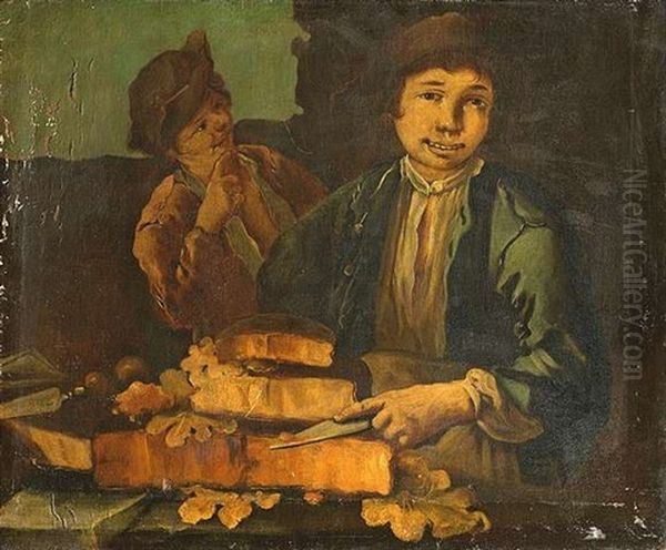 Der Kaseverkaufer Oil Painting by Giacomo Francesco Cipper