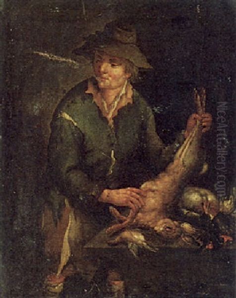 Wildbretverkaufer Oil Painting by Giacomo Francesco Cipper