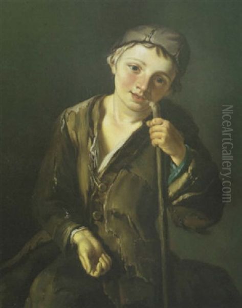 Bettlerjunge Oil Painting by Giacomo Francesco Cipper