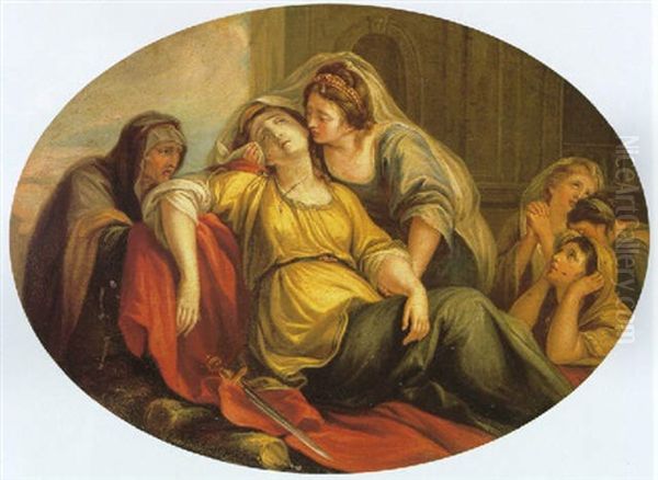 The Death Of Dido Oil Painting by Giovanni Battista Cipriani