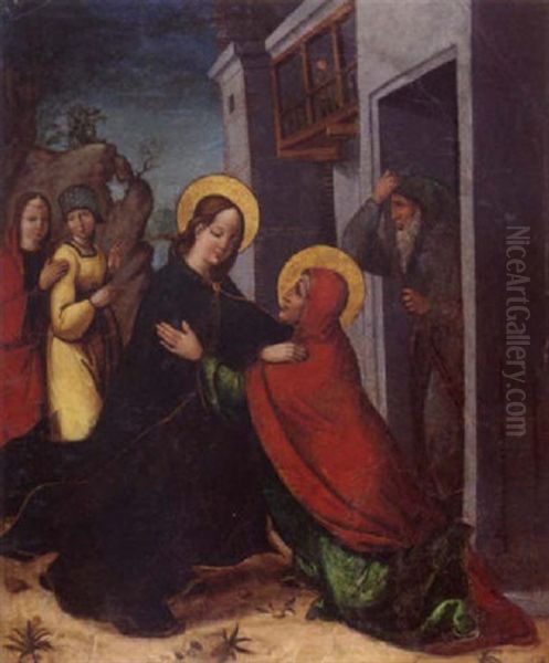 Anunciacion Oil Painting by Pedro De Cisneros