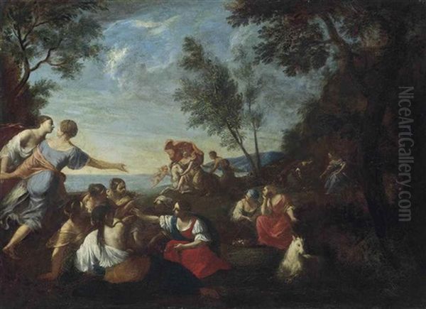 The Rape Of Europa Oil Painting by Pier Francesco Cittadini