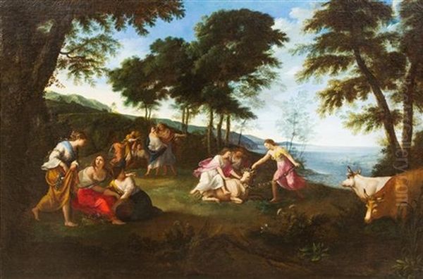 The Rape Of Europa Oil Painting by Pier Francesco Cittadini