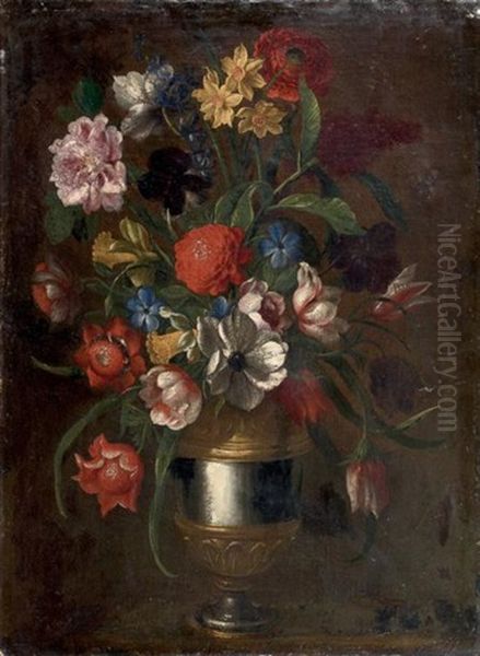 Bouquet De Fleurs Dans Un Vase Oil Painting by Pier Francesco Cittadini