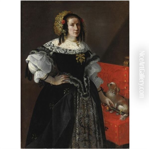 Ritratto Della Signora Silvassia Savini Oil Painting by Pier Francesco Cittadini