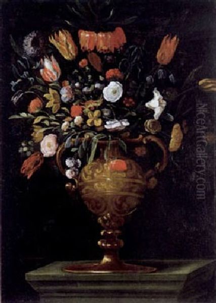 Blumenstraus In Einer Prunkvase Oil Painting by Pier Francesco Cittadini