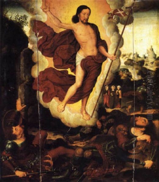 The Resurrection Oil Painting by Pieter Claeissins the Elder