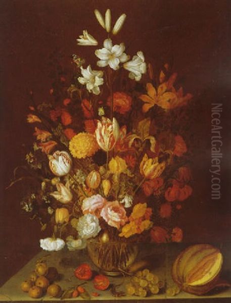 A Still Life Of Flowers Oil Painting by Anthony Claesz the Younger