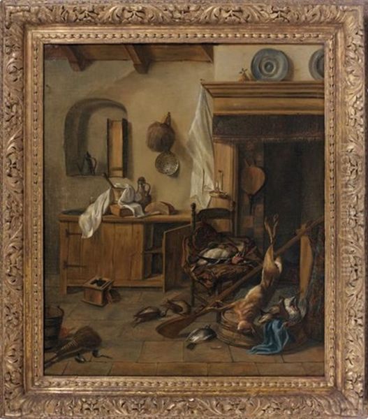 Un Retour De Chasse Oil Painting by Jacques Grief De Claeuw