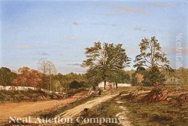 Spring Hill, Alabama, In Autumn Oil Painting by Richard Clague