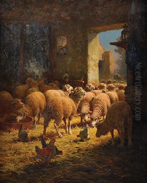 La Bergerie Oil Painting by Charles H. Clair