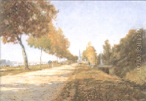 Zonnige Weg Oil Painting by Charles H. Clair