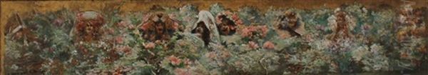 La Comedie Oil Painting by Georges Jules Victor Clairin