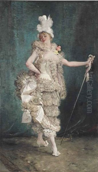 Frou Frou Oil Painting by Georges Jules Victor Clairin