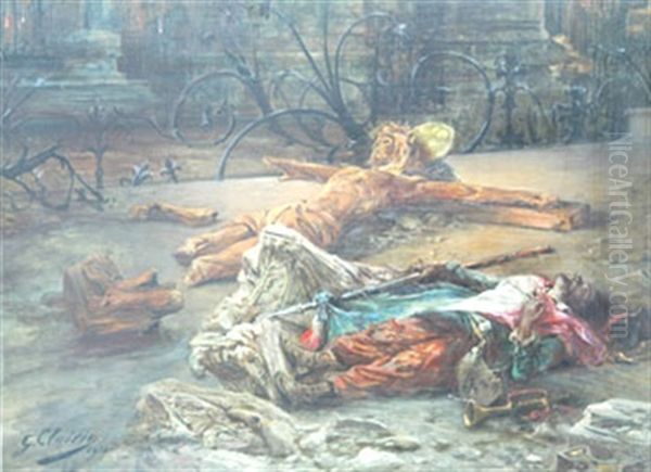 Les Grands Morts Oil Painting by Georges Jules Victor Clairin