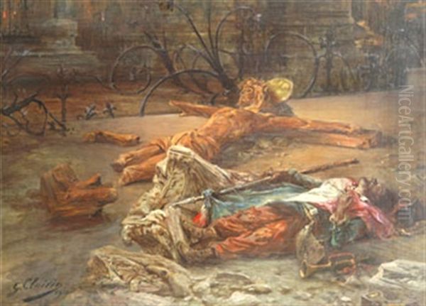 Les Grands Morts Oil Painting by Georges Jules Victor Clairin